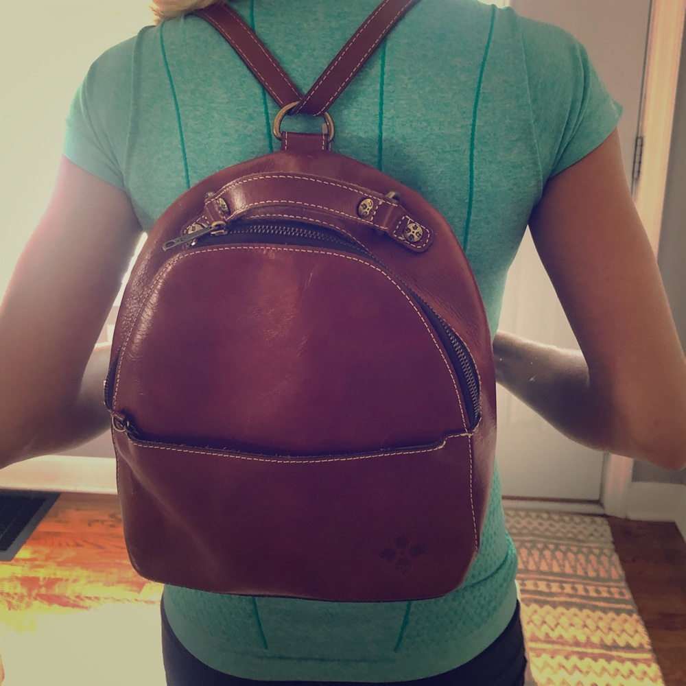 Patricia Nash genuine leather backpack purse